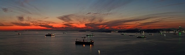 Free download ocean busan taejongdae glow sky free picture to be edited with GIMP free online image editor