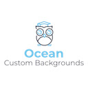 Ocean Custom Backgrounds  screen for extension Chrome web store in OffiDocs Chromium