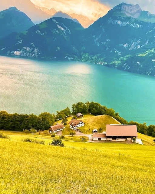 Free download ocean mountains countryside island free picture to be edited with GIMP free online image editor