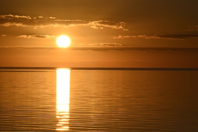Free download ocean scenic florida sunset dusk free picture to be edited with GIMP free online image editor