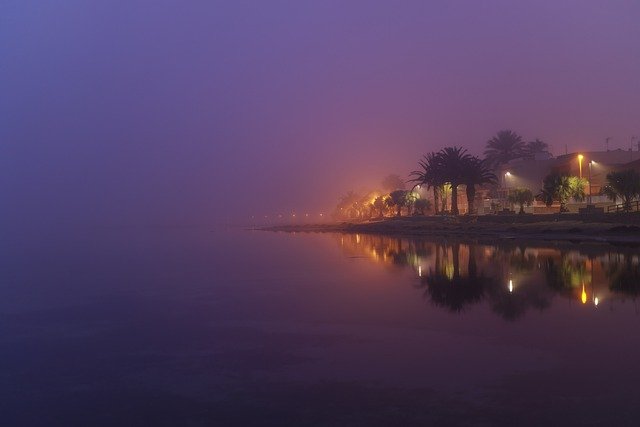 Free download ocean sea sunset lake nature mist free picture to be edited with GIMP free online image editor