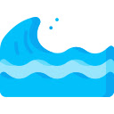Ocean Surge at Shoreline  screen for extension Chrome web store in OffiDocs Chromium