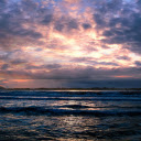 Ocean waves and sunset  screen for extension Chrome web store in OffiDocs Chromium