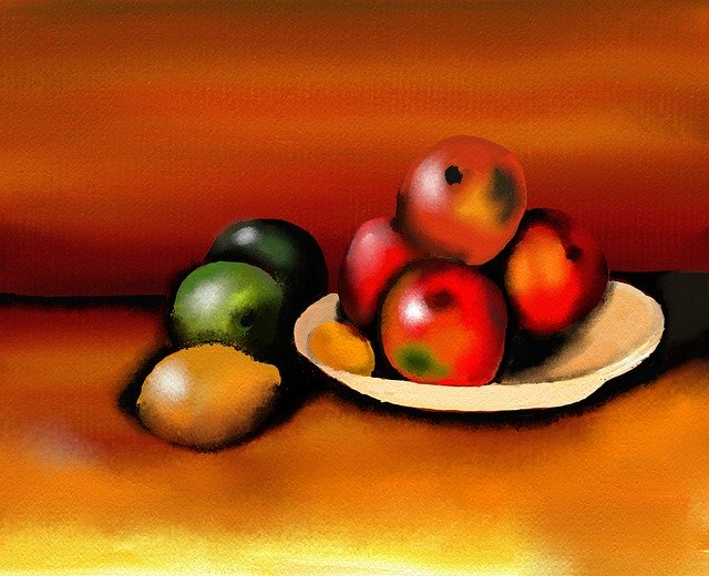 Free download Oil Painting Painted Fruit -  free illustration to be edited with GIMP free online image editor