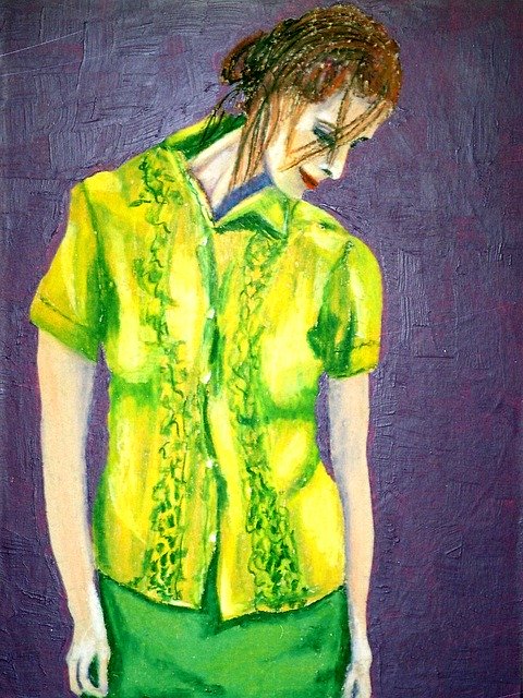 Free download Oil Pastel Model Creativity -  free illustration to be edited with GIMP free online image editor