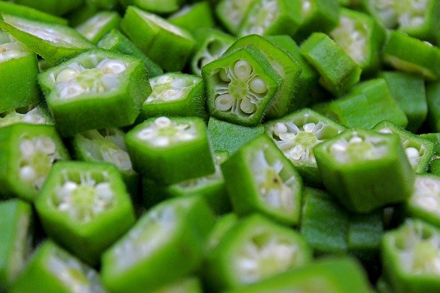 Free download okra vegetables chopped okra free picture to be edited with GIMP free online image editor