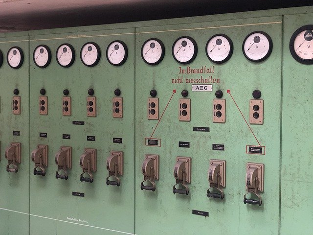 Free download Old Factory Electric Control -  free photo or picture to be edited with GIMP online image editor