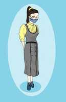 Free download Old Fashioned Office Lady ( Color 2) ( 1) free photo or picture to be edited with GIMP online image editor