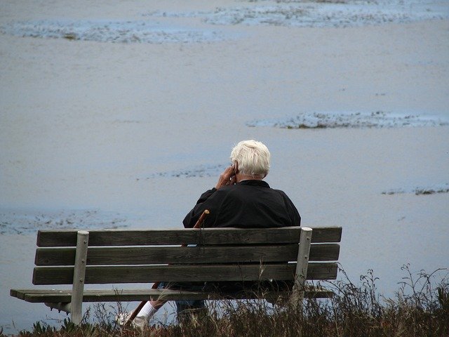 Download gratuito Old Man Bench Sitting - foto o immagine gratuita da modificare con l'editor di immagini online di GIMP