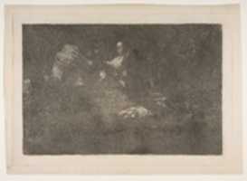 Free download Old Man Confronting Phantoms, from the Disparates (Follies), or Los Proverbios, plate 18 free photo or picture to be edited with GIMP online image editor
