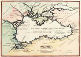 Free download Old map of Ukraine : La Mer Noire Autrefois Pont-Euxin, Cara-Denghis Et par les Cosaques, 1705 free photo or picture to be edited with GIMP online image editor