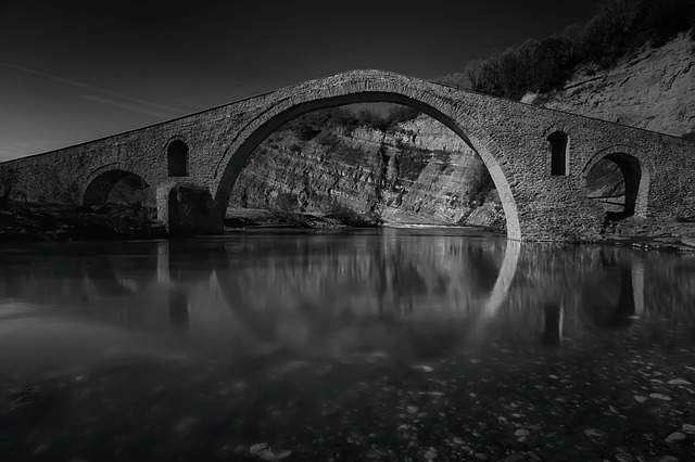 Free download old stone greece bridge landscape free picture to be edited with GIMP free online image editor