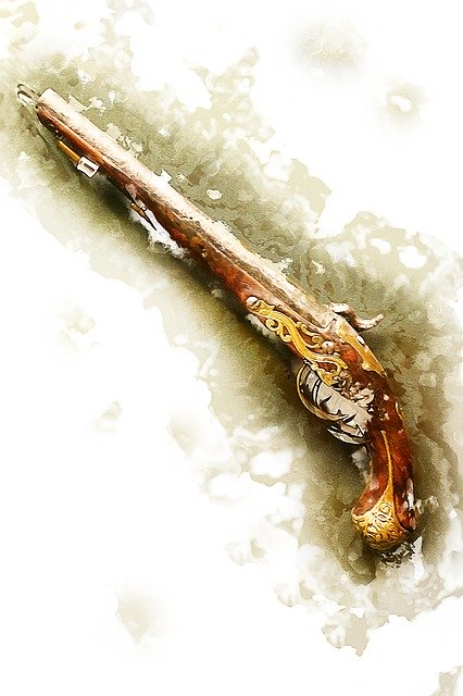 Free download Old Weapons Pistol Fight -  free illustration to be edited with GIMP free online image editor