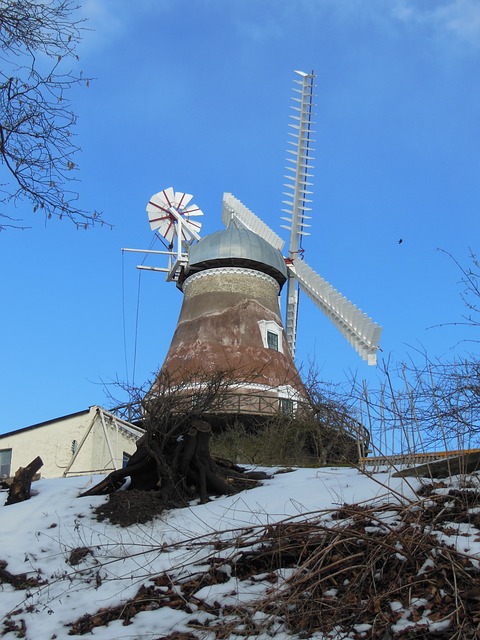 Free download old windmill dyrhave mill 1800 free picture to be edited with GIMP free online image editor