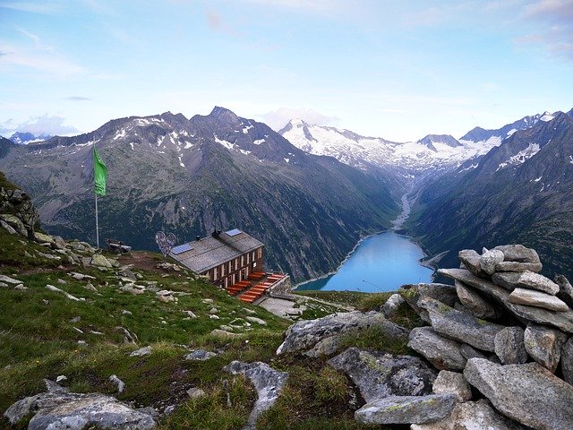 Free download Olperer Hut Zillertal Ginzling -  free photo or picture to be edited with GIMP online image editor