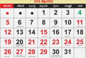 Free download onam_date_2018 free photo or picture to be edited with GIMP online image editor
