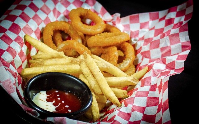 Free download Onion Rings French Fries -  free photo or picture to be edited with GIMP online image editor