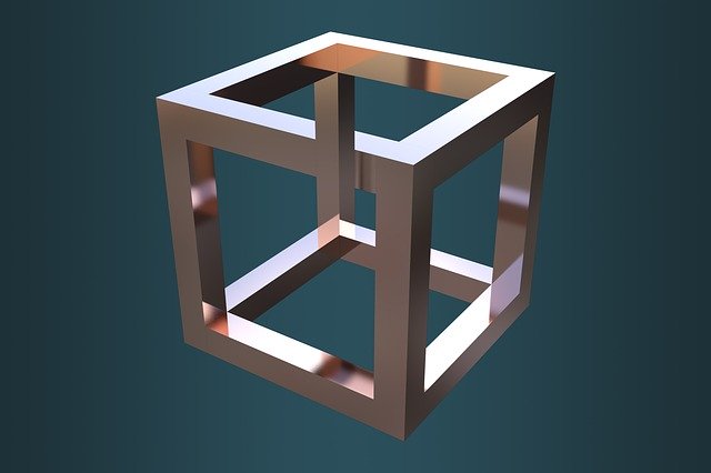 Free download Optical Illusion Cube Escher -  free illustration to be edited with GIMP free online image editor