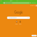 Orange color of tangerine  screen for extension Chrome web store in OffiDocs Chromium