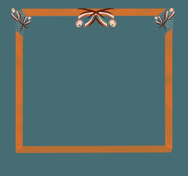 Free download Orange Frame Border Green Shabby -  free illustration to be edited with GIMP free online image editor