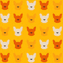 Orange Frenchie Puppies  screen for extension Chrome web store in OffiDocs Chromium