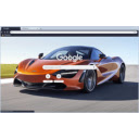 Orange Mclaren 720s  screen for extension Chrome web store in OffiDocs Chromium