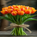 Orange tulip bouquet wallpaper  screen for extension Chrome web store in OffiDocs Chromium