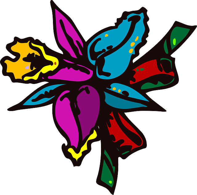 Free download Orchid Flower Floral - Free vector graphic on Pixabay free illustration to be edited with GIMP free online image editor