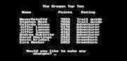 Free download Oregon Trail High Score Record free photo or picture to be edited with GIMP online image editor