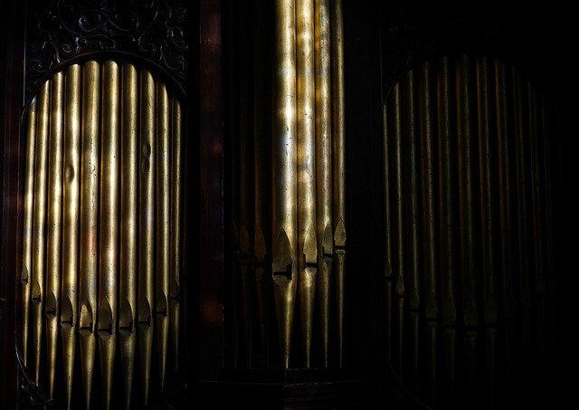 Free download Organ Pipes Church Stamford -  free free photo or picture to be edited with GIMP online image editor