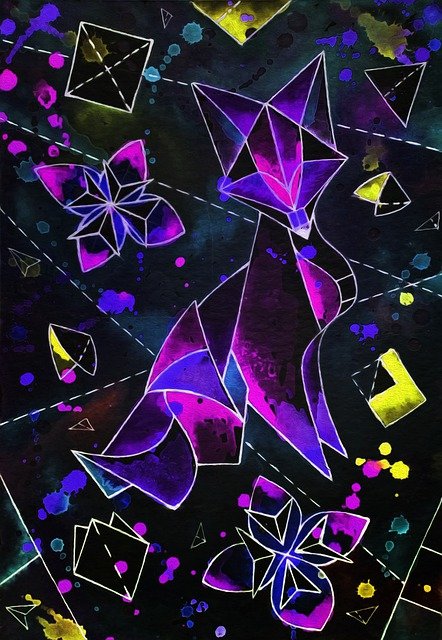 Free download origami a fox painting watercolor free picture to be edited with GIMP free online image editor