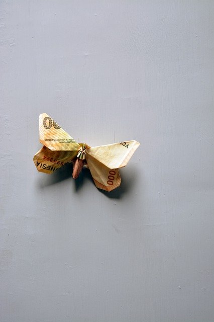 Free picture Origami Butterfly Money -  to be edited by GIMP free image editor by OffiDocs