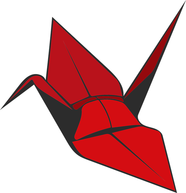 Free download Origami Crane Red - Free vector graphic on Pixabay free illustration to be edited with GIMP free online image editor