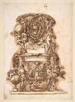 Free download Ornamental Motif Surmounted by a Coat of Arms free photo or picture to be edited with GIMP online image editor