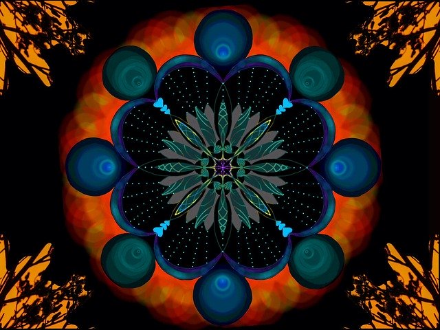 Free download Ornament Fractal Pattern -  free illustration to be edited with GIMP free online image editor