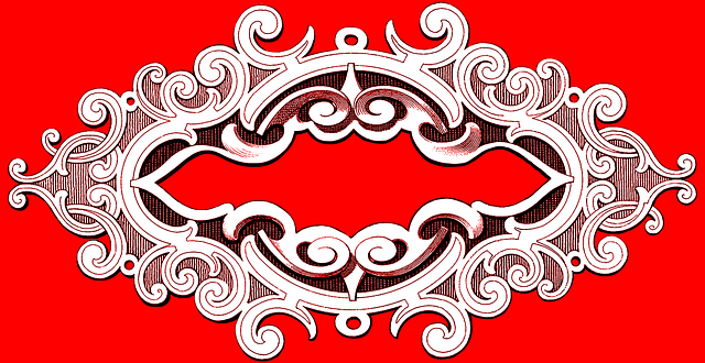 Free download Ornate Oval Red -  free illustration to be edited with GIMP free online image editor