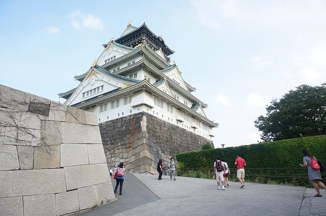 Download gratuito del Castello di Osaka in Giappone: foto o immagine gratuita da modificare con l'editor di immagini online GIMP