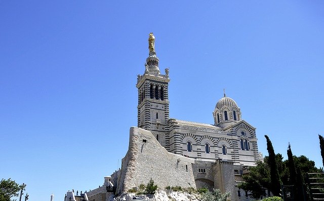Muat turun percuma Our Lady Of The Guard Marseille - foto atau gambar percuma untuk diedit dengan editor imej dalam talian GIMP