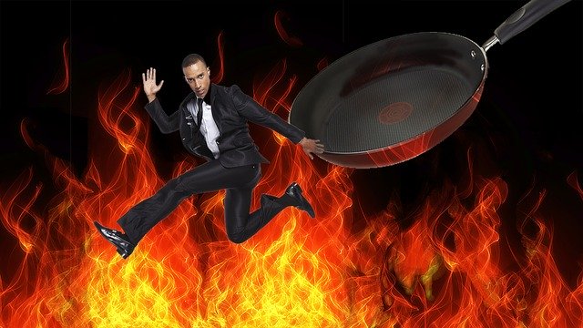 Free download Out Of The Frying Pan Into -  free illustration to be edited with GIMP free online image editor