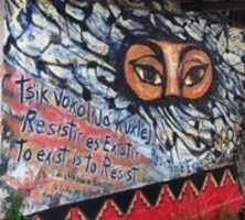 Free download Oventik Mural: Existir es Resistir free photo or picture to be edited with GIMP online image editor