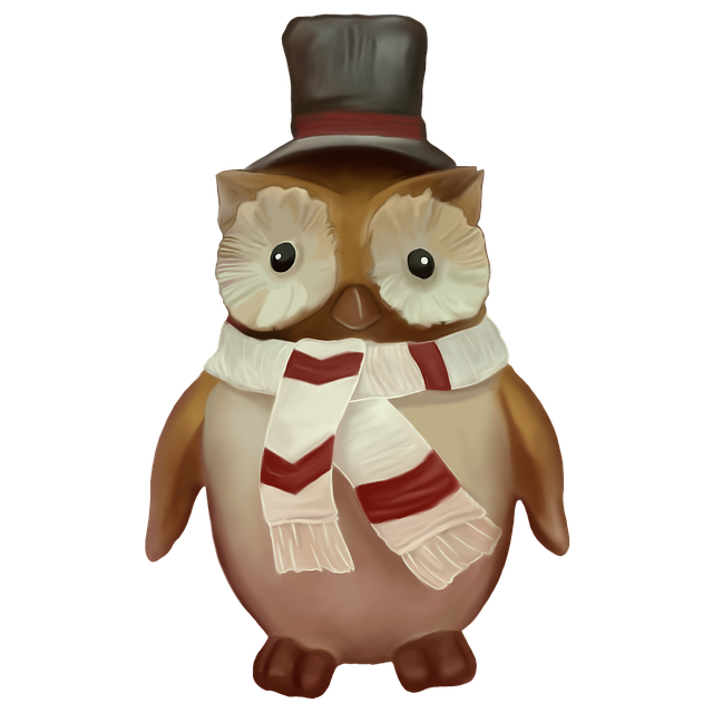 Free download Owl Scarf Hat -  free illustration to be edited with GIMP free online image editor