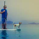 Owner and dog  screen for extension Chrome web store in OffiDocs Chromium
