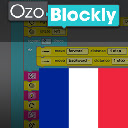 OzoBlockly en Français  screen for extension Chrome web store in OffiDocs Chromium