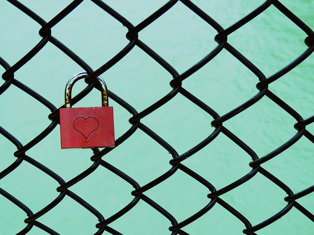 Free download Padlock Chainlink Fence -  free photo or picture to be edited with GIMP online image editor
