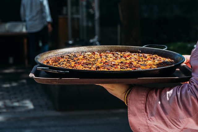 Free download paella vegetables rice pan dish free picture to be edited with GIMP free online image editor
