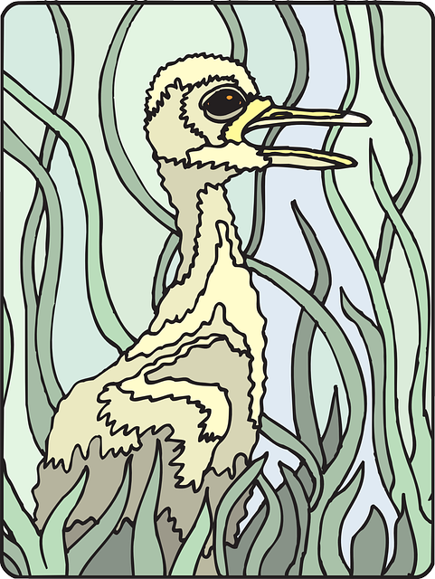 Free download Paint Bird Grass - Free vector graphic on Pixabay free illustration to be edited with GIMP free online image editor