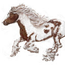 Painting of a galloping horse  screen for extension Chrome web store in OffiDocs Chromium