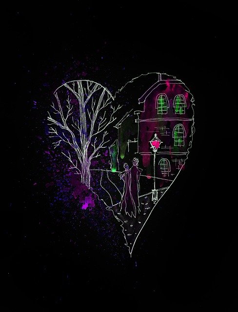 دانلود رایگان عکس رایگان زوج عاشق نقاشی قلب برای ویرایش با ویرایشگر تصویر آنلاین رایگان GIMP