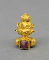 Free download Pair of Ear Clips with Translucent Red Stone free photo or picture to be edited with GIMP online image editor