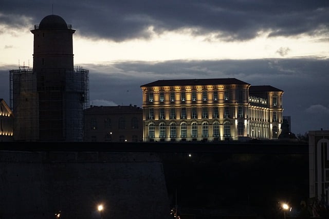 Free download palace marseille dusk historical free picture to be edited with GIMP free online image editor